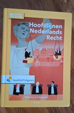 Hoofdlijnen nederlands recht  Zgan, Boeken, Zo goed als nieuw, Noordhoff Uitgevers, Alpha, HBO