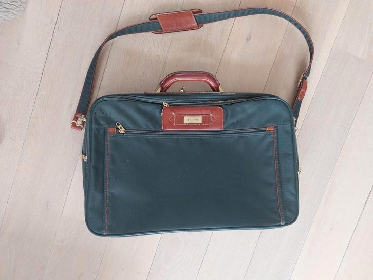 Stijlvolle vintage Samsonite kleding-/reistas, Sieraden, Tassen en Uiterlijk, Koffers, Gebruikt, Overige materialen, 50 tot 60 cm