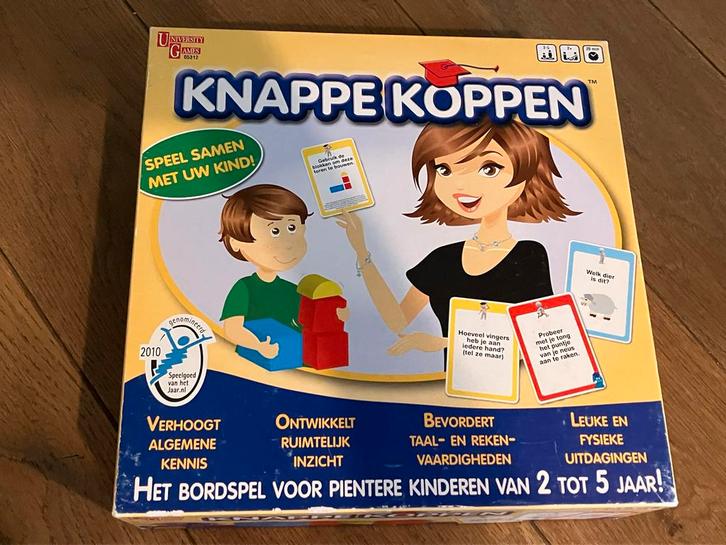 Knappe Koppen - Leerzaam kinderspel, Hobby en Vrije tijd, Gezelschapsspellen | Bordspellen, Gebruikt, Een of twee spelers, Ophalen
