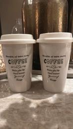 Riviera maison take away coffee mug, Ophalen, Zo goed als nieuw, Aardewerk, Overige stijlen