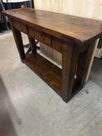 Massief houten Sidetable, Huis en Inrichting, Tafels | Sidetables, Ophalen, 100 tot 150 cm, X, X