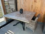 Vierkante eettafel Riviera Style (140x140), Huis en Inrichting, Tafels | Eettafels, Ophalen, Vierkant, Zo goed als nieuw, Vijf personen of meer