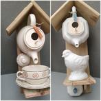 Vogelhuisje van theepot   voederhuisje, Tuin en Terras, Vogelhuisjes en Vogelbaden, Ophalen of Verzenden, Zo goed als nieuw