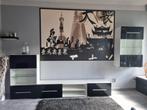 Tv meubels hoogglans wit zwart, Huis en Inrichting, Kasten | Wandmeubels, 25 tot 50 cm, Ophalen of Verzenden, Zo goed als nieuw