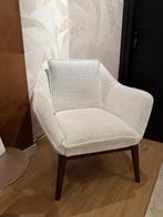 Posh fauteuil in stof Cloud White, Hout, Nieuw, 75 tot 100 cm, Ophalen of Verzenden