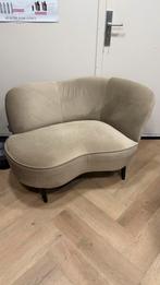 Wood velvet beige, Huis en Inrichting, Banken | Sofa's en Chaises Longues, Ophalen, Tweepersoons, 75 tot 100 cm, Zo goed als nieuw