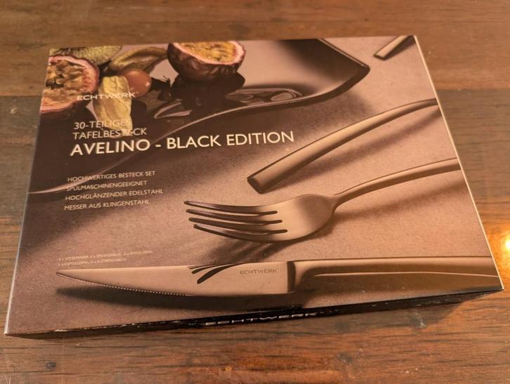Echtwerk Avelino Black Edition Bestekset 6-persoons – Nieuw, Huis en Inrichting, Keuken | Bestek, Nieuw, Bestekset, Overige materialen