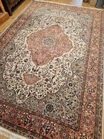 Vintage handgeknoopt perzisch oosters tapijt kayseri 330x206, Info@SlatsAntiek.nl, Tweedehands, Crème, Perzisch