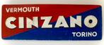 Handgeschilderd Italiaans houten bord / Cinzano Vermouth, Ophalen of Verzenden, Zo goed als nieuw, Reclamebord