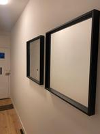 Grote zwarte spiegel, Huis en Inrichting, Ophalen, Zo goed als nieuw, Minder dan 100 cm, Rechthoekig
