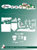 By Lene Cutting en Embossing mallen Christmas Landscape 1391, Hobby en Vrije tijd, Kaarten | Zelf maken, Kerst, ., Nieuw, Ophalen of Verzenden