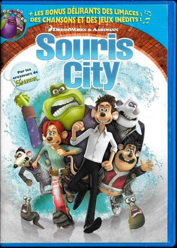 Speelfilm - Souris City Of Wel Speelfilm - Flushed Away DVD, Cd's en Dvd's, Dvd's | Tekenfilms en Animatie, Zo goed als nieuw