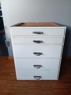 Vintage ladeblok, Huis en Inrichting, Kasten | Ladekasten, Ophalen, Gebruikt, 5 laden of meer, 100 tot 150 cm