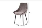 6 Taupe Eetkamerstoelen - Zo Goed Als Nieuw!, Huis en Inrichting, Stoelen, Ophalen of Verzenden, Zo goed als nieuw, Metaal, Vijf, Zes of meer stoelen