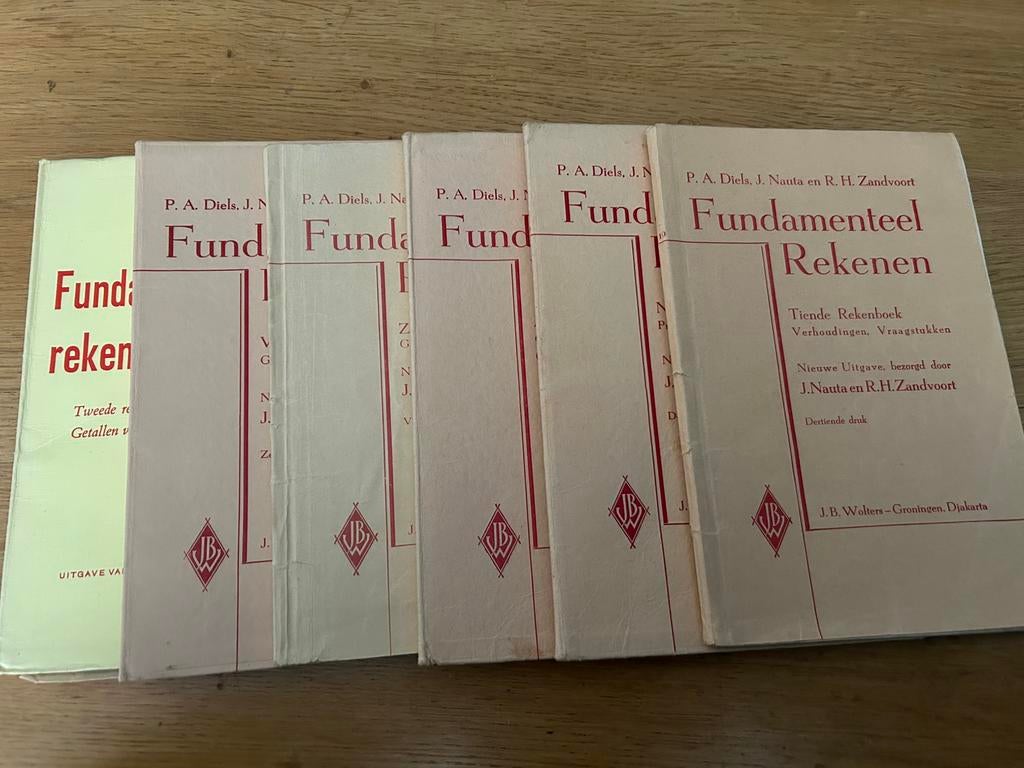 Fundamenteel rekenen schoolboekjes 1954, Ophalen of Verzenden, Gelezen, Overige niveaus, Overige vakken