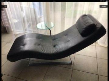 Leren Chaise longue ligstoel Bo Concept beschikbaar voor biedingen