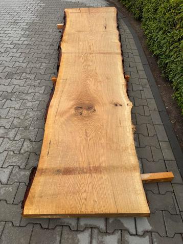 Xxl eiken tafelbladen 4mx90x8 cm beschikbaar voor biedingen