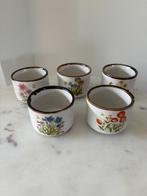 Vintage kopjes Wildflower, Keramiek, Ophalen of Verzenden, Zo goed als nieuw, Overige stijlen