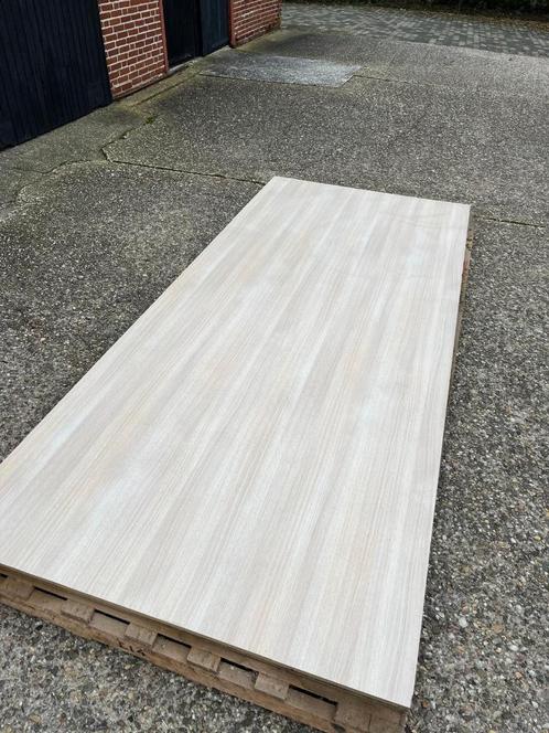 HPL gefineerd, blank eiken, watervast MDF drager, Doe-het-zelf en Verbouw, Platen en Panelen, Zo goed als nieuw, HPL, Minder dan 20 mm