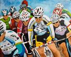 Schilderij wielrennen, Minder dan 50 cm, Nieuw, Ophalen of Verzenden, Schilderij