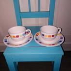 Kop en schotels Royal Orchid Stoneware 2 stuks, Ophalen, Gebruikt, Overige stijlen, Kop(pen) en/of Schotel(s)