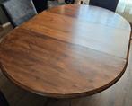 Ronde eettafel, uitklapbaar, Huis en Inrichting, Tafels | Eettafels, Ophalen, Gebruikt, Rond, Vijf personen of meer