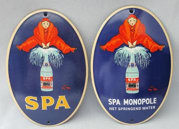 2 Emaille deurpostjes SPA beschikbaar voor biedingen