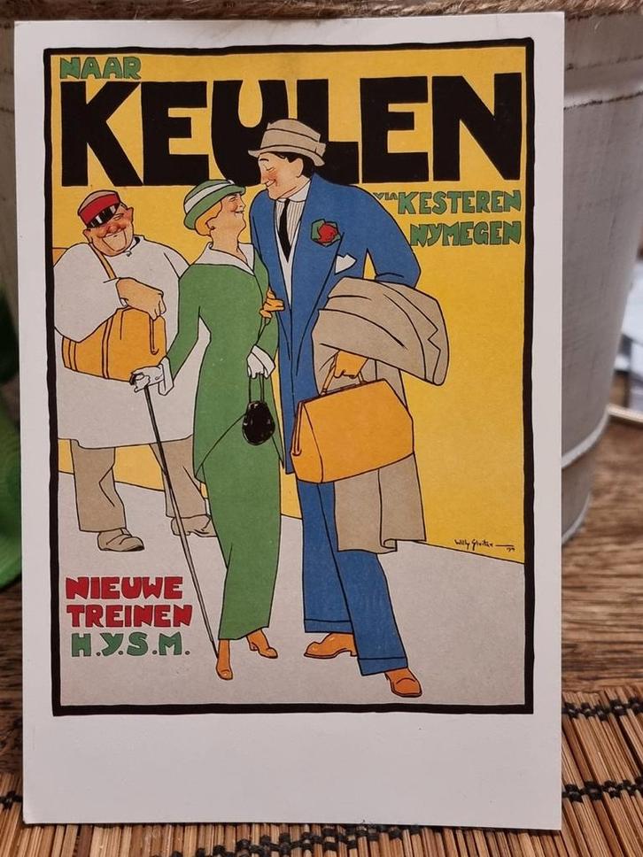 Willy Sluiter - Naar Keulen via Kesteren Nijmegen, Verzamelen, Ansichtkaarten | Buitenland, Ophalen of Verzenden