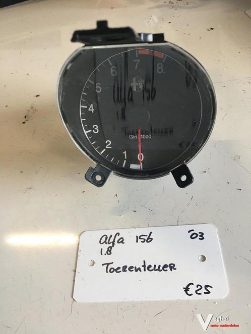 Alfa 156 1.8 2003 Toerenteller, Auto-onderdelen, Dashboard en Schakelaars, Gebruikt, Ophalen of Verzenden