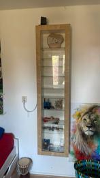 Smalle hangende vitrinekast, Minder dan 50 cm, Met deur(en), Glas, Ophalen of Verzenden