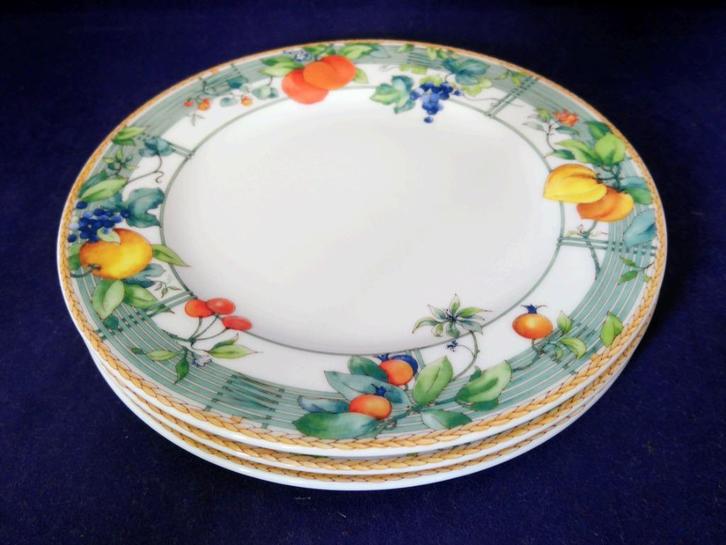 Wedgwood Home Eden - 3 gebaksbordjes, Huis en Inrichting, Keuken | Servies, Zo goed als nieuw, Bord(en), Wedgwood, Porselein, Ophalen of Verzenden