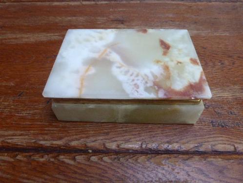 Vintage albasten doos., Antiek en Kunst, Antiek | Woonaccessoires, Ophalen of Verzenden