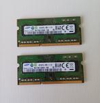 2x4 GB DDR3L Samsung laptop geheugen, DDR3, Ophalen of Verzenden, Zo goed als nieuw, Laptop