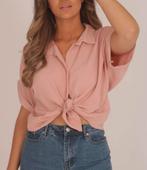 Korte mouwen blouse, Ophalen of Verzenden, Zo goed als nieuw, Roze, Korte mouw