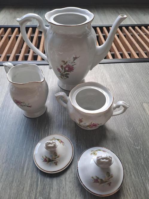 Vintage Chodziez Iwona Gouden Roos Thee Servies * ZGAN *, Antiek en Kunst, Antiek | Servies los, Ophalen of Verzenden