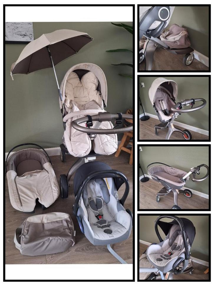 Stokke Xplory kinderenwagen met veel extra's, Kinderen en Baby's, Kinderwagens en Combinaties, Gebruikt, Kinderwagen, Maxi-Cosi