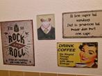 Metalen muur decoratie, Ophalen of Verzenden, Zo goed als nieuw