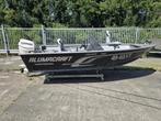 Alumacraft Escape 145cs incl Evinrude e-tech 25, 10 tot 30 pk, Gebruikt, Aluminium, 3 tot 6 meter