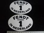 2x sticker fendt nummer 1 in nederland traktoren landbouw, Verzenden, Zo goed als nieuw, Merk