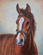 Paarden schilderij, Antiek en Kunst, Kunst | Schilderijen | Klassiek, Ophalen of Verzenden