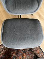 Ikea Aleby voetenbank voor draaifauteuil licht/donker grijs, Ophalen, 75 tot 100 cm, Zo goed als nieuw, Stof