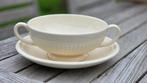 4 Wedgwood Edme soep kommen met schotels, Ophalen of Verzenden, Zo goed als nieuw, Kom(men), Wedgwood