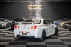 Nissan Skyline R34 GTR V-spec II QM1 White, Stof, Gebruikt, Bedrijf, Handgeschakeld