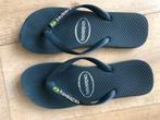 Donkergrijze Havaianas met groen/gele zool maat 35/36, Gebruikt, Overige typen, Ophalen of Verzenden, Jongen