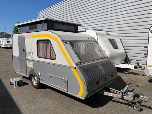 Kip Kompakt 37 VERKOCHT, Caravans en Kamperen, Caravans, Bedrijf, tot en met 2, 500 - 750 kg, Kip, 5 tot 6 meter, Koelkast, Luifel