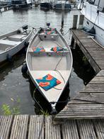Aluminium boot zelflozend met arka 1 Kw motor, Watersport en Boten, Vis- en Consoleboten, Ophalen, Tot 10 pk, Elektrisch, Aluminium