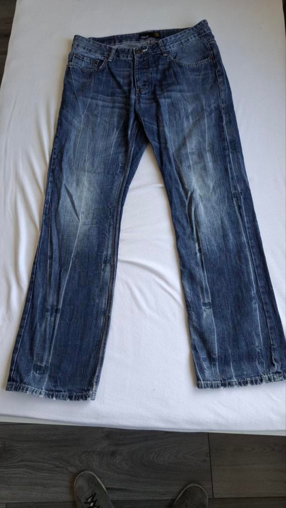 Gedragen Smog heren jeans W34/32, Blauw, W33 - W34 (confectie 48/50), Gedragen, Smog
