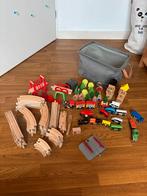 Houten Treinbaan - 51 Stuks, Kinderen en Baby's, Ophalen, Gebruikt, Jongen of Meisje