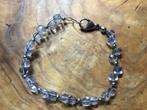 Armband van draad en synthetische aquamarijn., Overige materialen, Met edelsteen, Blauw, Ophalen of Verzenden