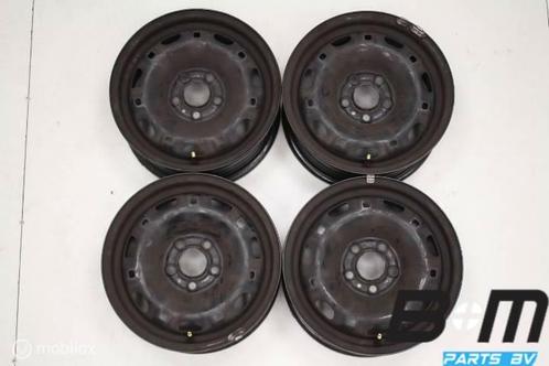 Originele 14 inch stalen velgen Polo 9N / 9N3 6Q7601027B, Auto-onderdelen, Banden en Velgen, Velg(en), Gebruikt